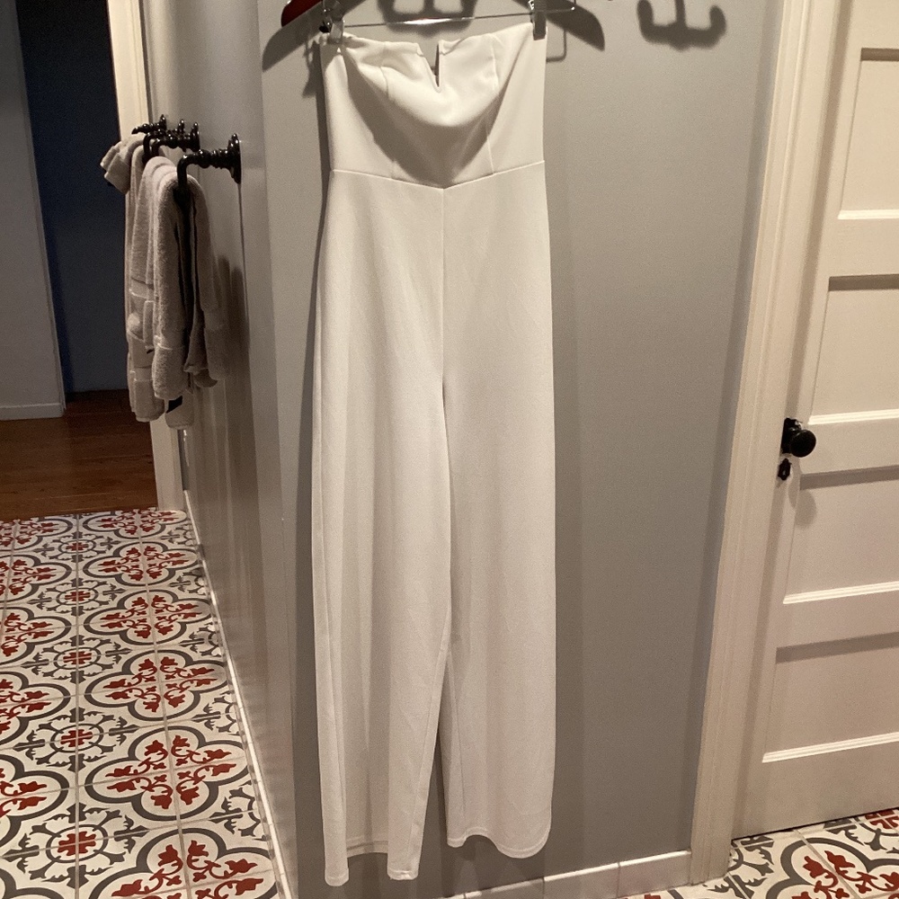 Love X Design cream jumpsuit- size XS